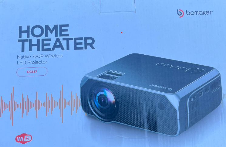 Bomaker Home Theater Native 720P Wireless LED Projector deals GC355